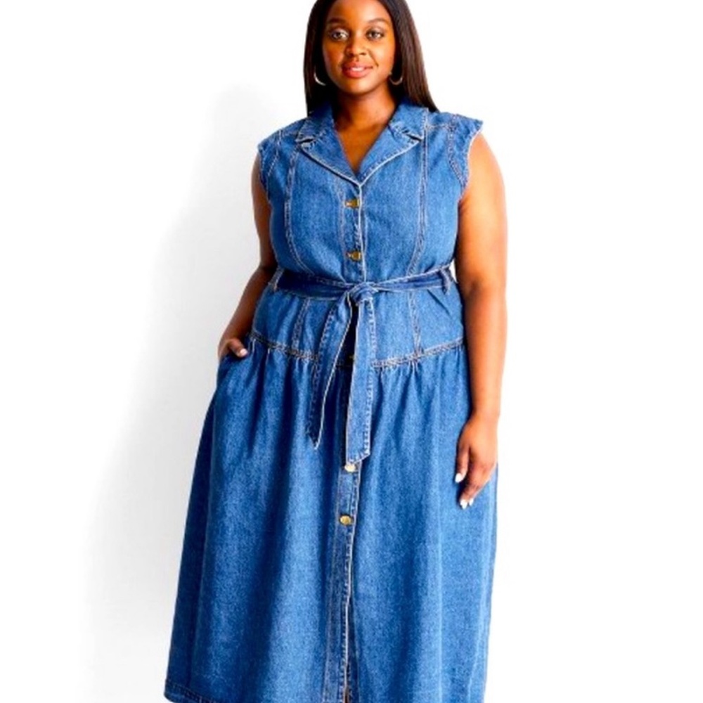 Target Future Collective Jenee Naylor Denim Dress Size 20 NWT